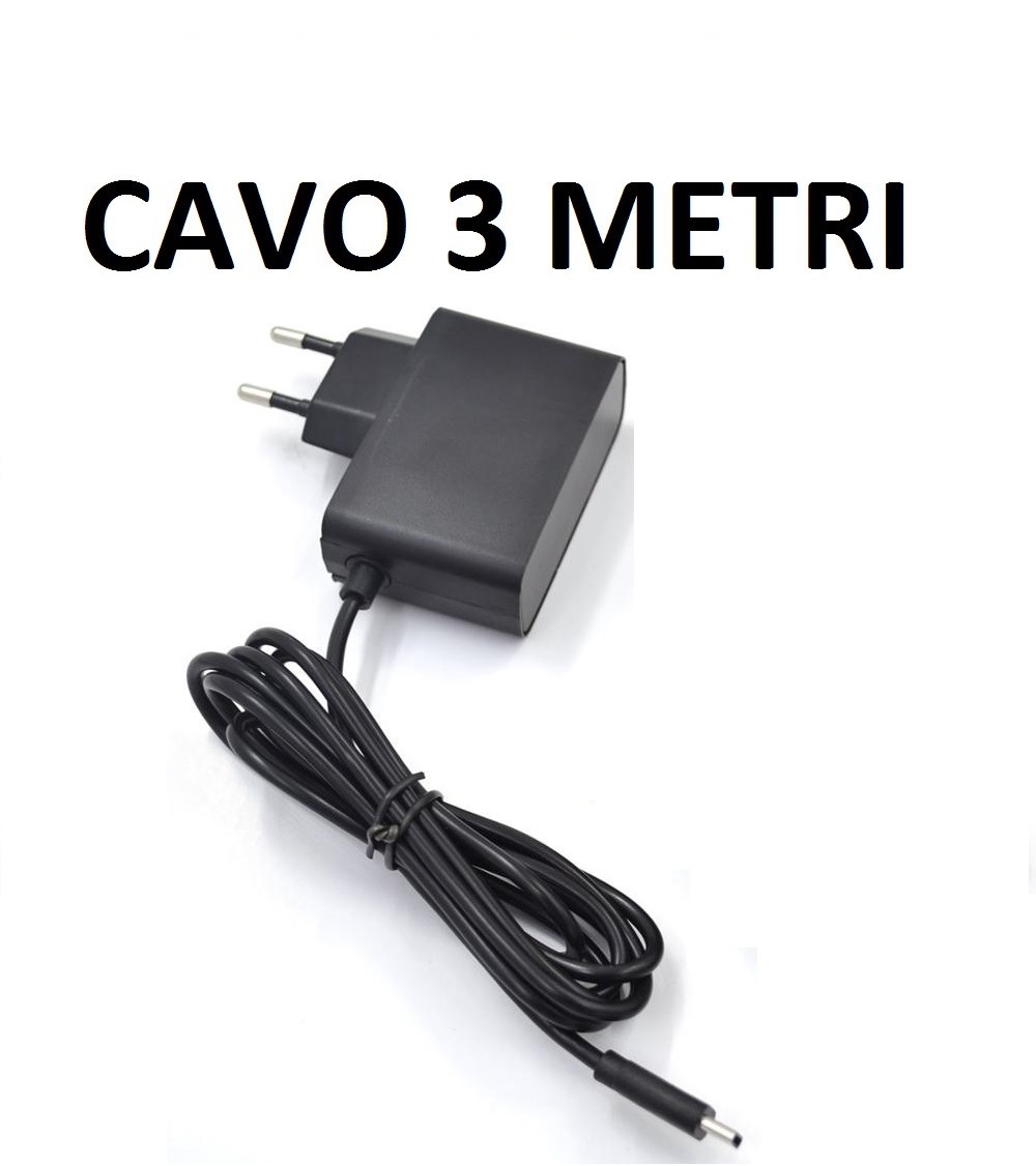 Alimentatore Nintendo Switch LITE OLED Caricabatterie USB C Cavo Lungo 3m 5V 2.4