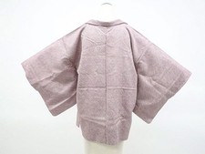 JAPANESE KIMONO HAORI COAT PURPLE 72cm 2 ft 4 in PURE SILK AA8227