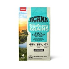 ACANA Wholesome Grains Dry Dog Food Puppy Sea Farm Recipe 22.5lb Bag 4.61 per pound