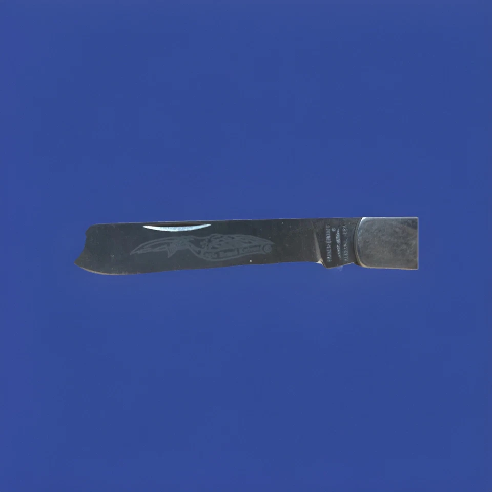 Cuchillos Parker Edwards Razor Trapper de una sola hoja marca Eagle Alabama EE. UU. Madera Foto 3 de 4