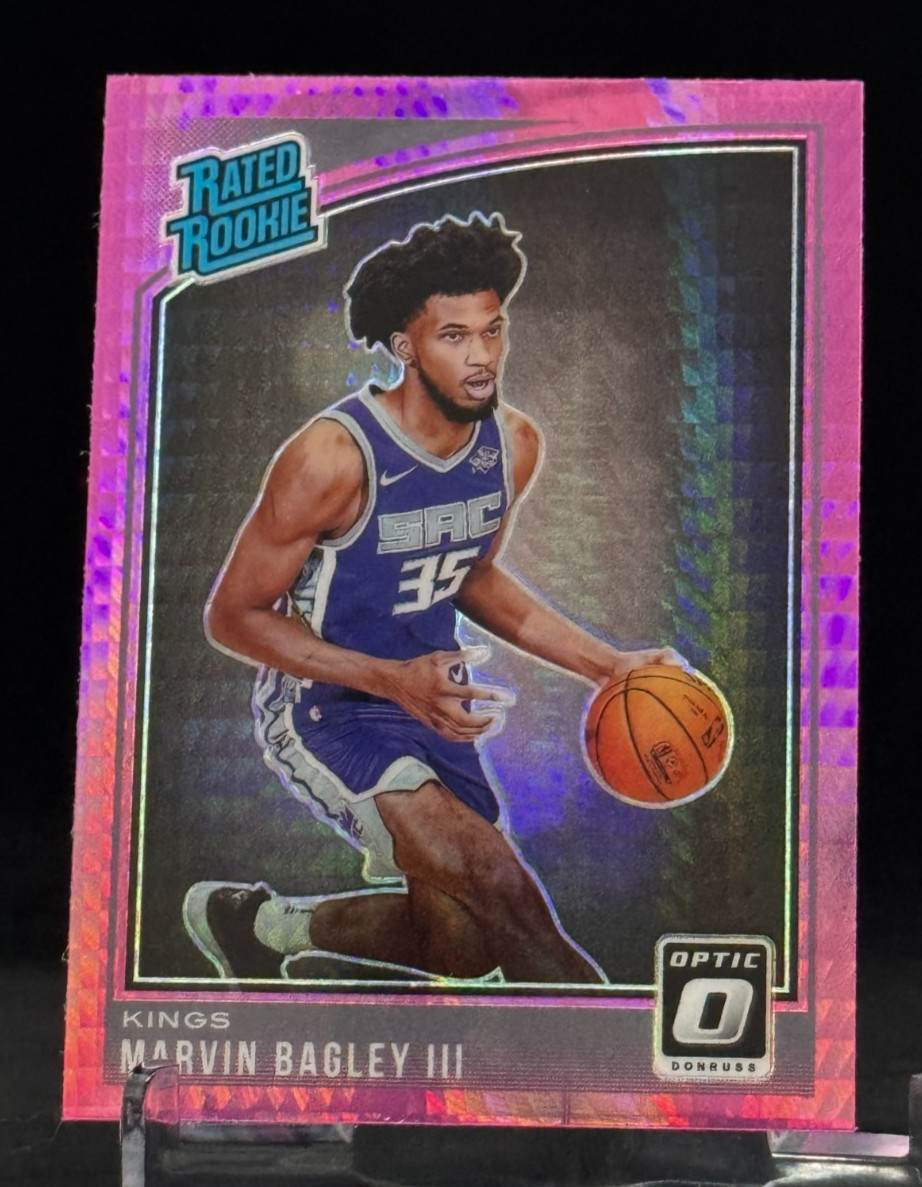2018-19 Panini Donruss Optic Rated Rookie Pink Hyper #168 Marvin Bagley lll