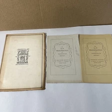 Collection of Rare Nonesuch Printing Prospectus Lot of Three 1927 - 1929 Books