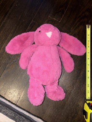 Jellycat Bashful Hot Pink Bunny Plush Medium 12'' Stuffed Animal Rabbit Retired
