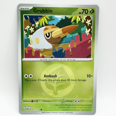 Grubbin (Energy Symbol Pattern) 017/217 ME: Ascended Heroes Reverse Holo 2026 NM