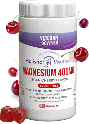 Magnesium Citrate Gummies for Kids & Adults - Sugar-Free, Vegan and Non-Gmo for 