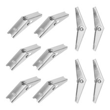  12 Pcs Cavity Wall Fixings Anchors Bolts Drywall Butterfly Heavy Toggle Wings