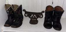 Vintage 1950's Acme Baby Childs Shorty Pee Wee Inlay Western Cowboy Boots Lot