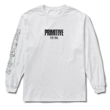 PRIMITIVE VENGEANCE Mens L/S T-Shirt - White ...