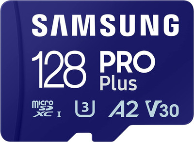 Samsung PRO Plus Microsd Karte, 128GB, UHS-I U3, Full HD & 4K UHD, Lesegeschwindigkeit 18
