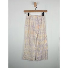 Zara Girls Fluid Linen Tie Dye Wide Leg Pants Size 13/14 Summer Beach