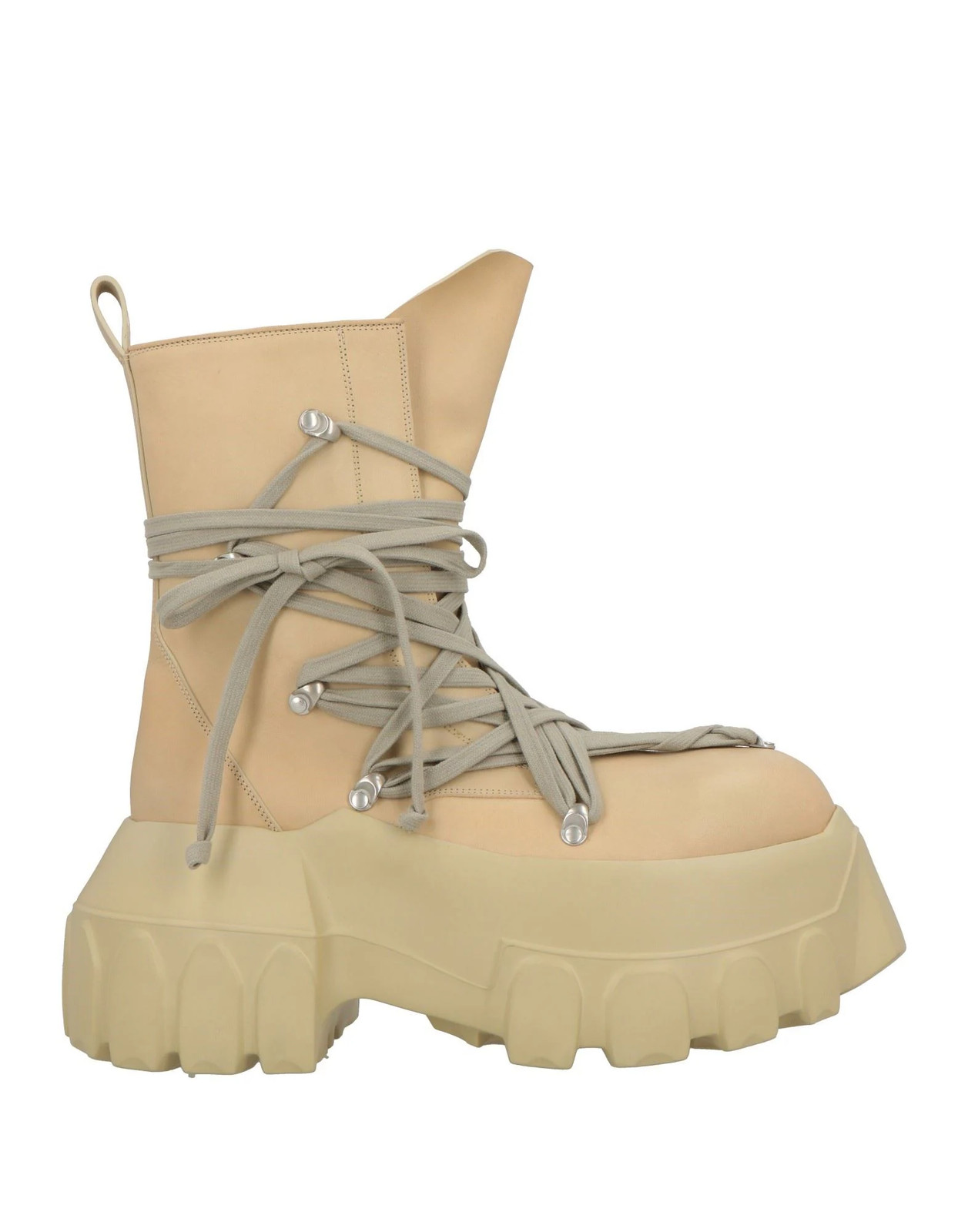 Rick Owens - Men - Leather Boot - Beige 384190₽