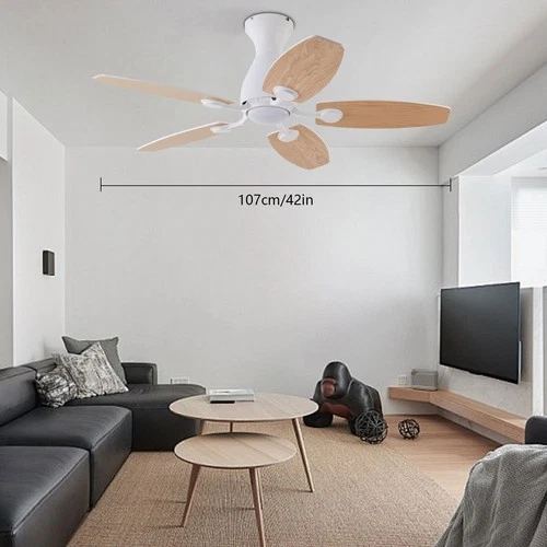 42 in Ceiling Fan Chandelier Ceiling Fan Lamp Ceiling Fans with Lights +Remote - Image 3 of 4