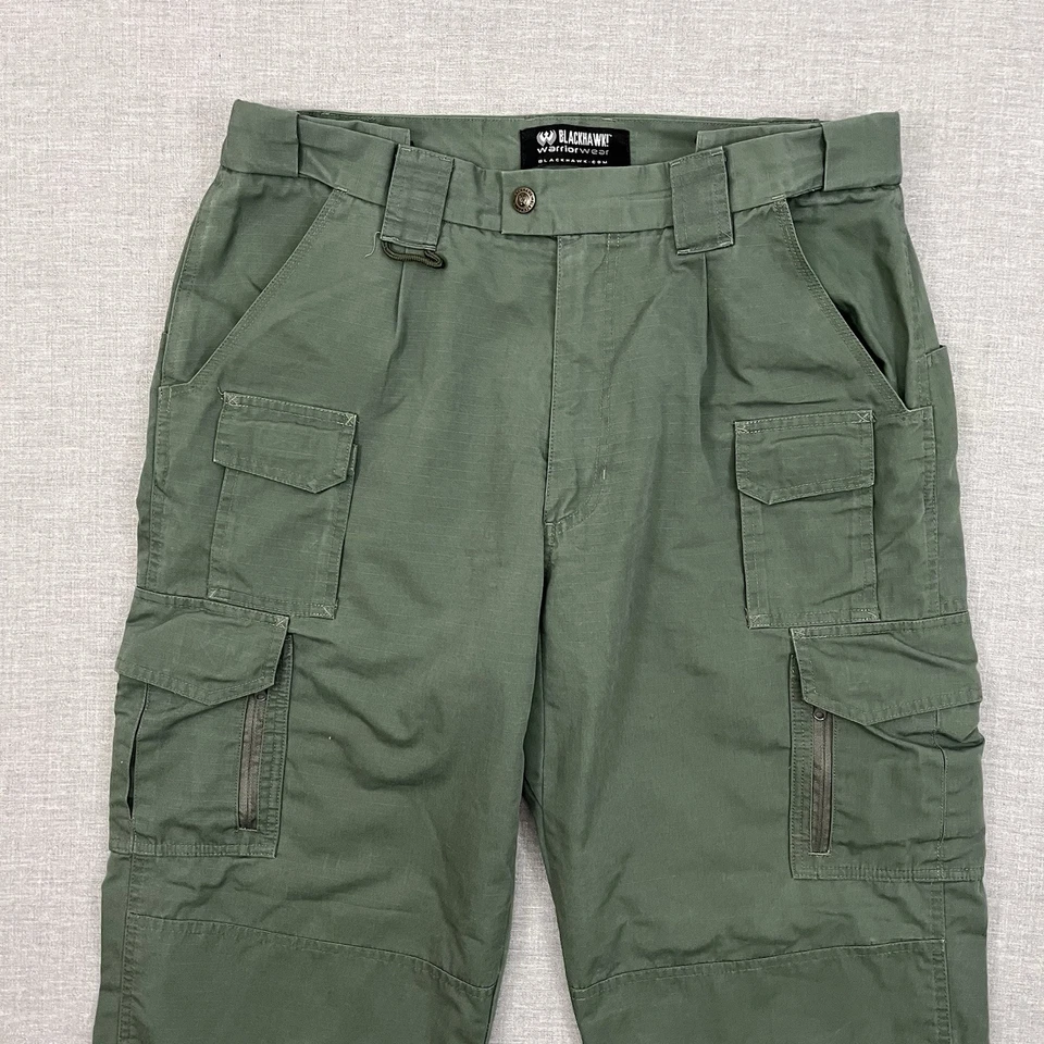 Pantalones cargo Blackhawk Warrior Wear para hombre 36x30 verde táctico policía militar Foto 2 de 4