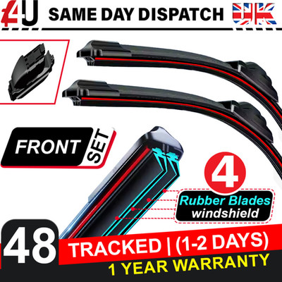 FRONT WINDSCREEN FOUR BLADES WIPER FOR Skoda YETI 2013-2017 (24'' & 19'')