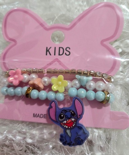 Lot of 12 pcs x 3 Girl'S Stitch Summer Brazalet Jewelry Set - Picture 8 of 12