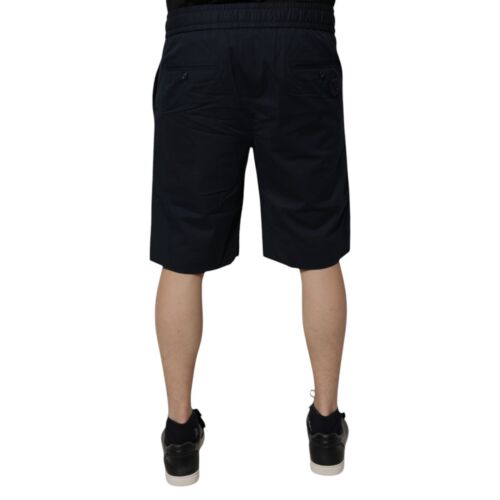 DOLCE & GABBANA Shorts Dark Blue Cotton Bermuda Sweatshorts IT46/W32/S 640usd - Picture 3 of 7