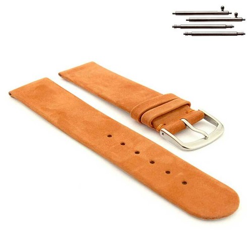 Wildleder Leder Uhrenarmband Band klassisch/Schnellverschluss 12 14 16 18 20 22 Malaga mm - Bild 5 von 14