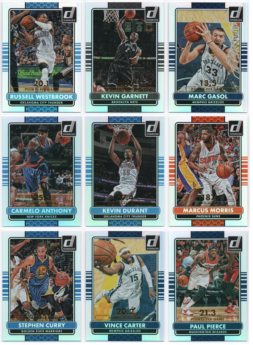 2014-15 Donruss Stat Line Career Serial # Parallel - Pick Any
