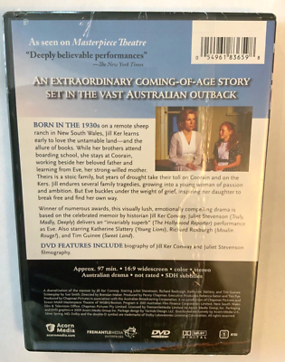 The Road from Coorain DVD- Jill Ker Conway- Juliet Stevenson