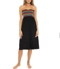 Soluna Smocked Convertible Dress/Skirt Size: L