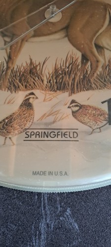 Vintage Springfield Deer Hunting Wall Dial 12" Thermometer - Picture 2 of 8