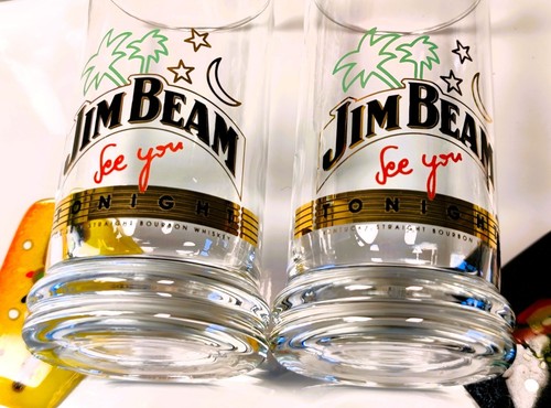 Jim Beam Whiskey Whisky Sammler Tumbler See you tonight Bourbon Hausbar Party - Bild 8 von 16