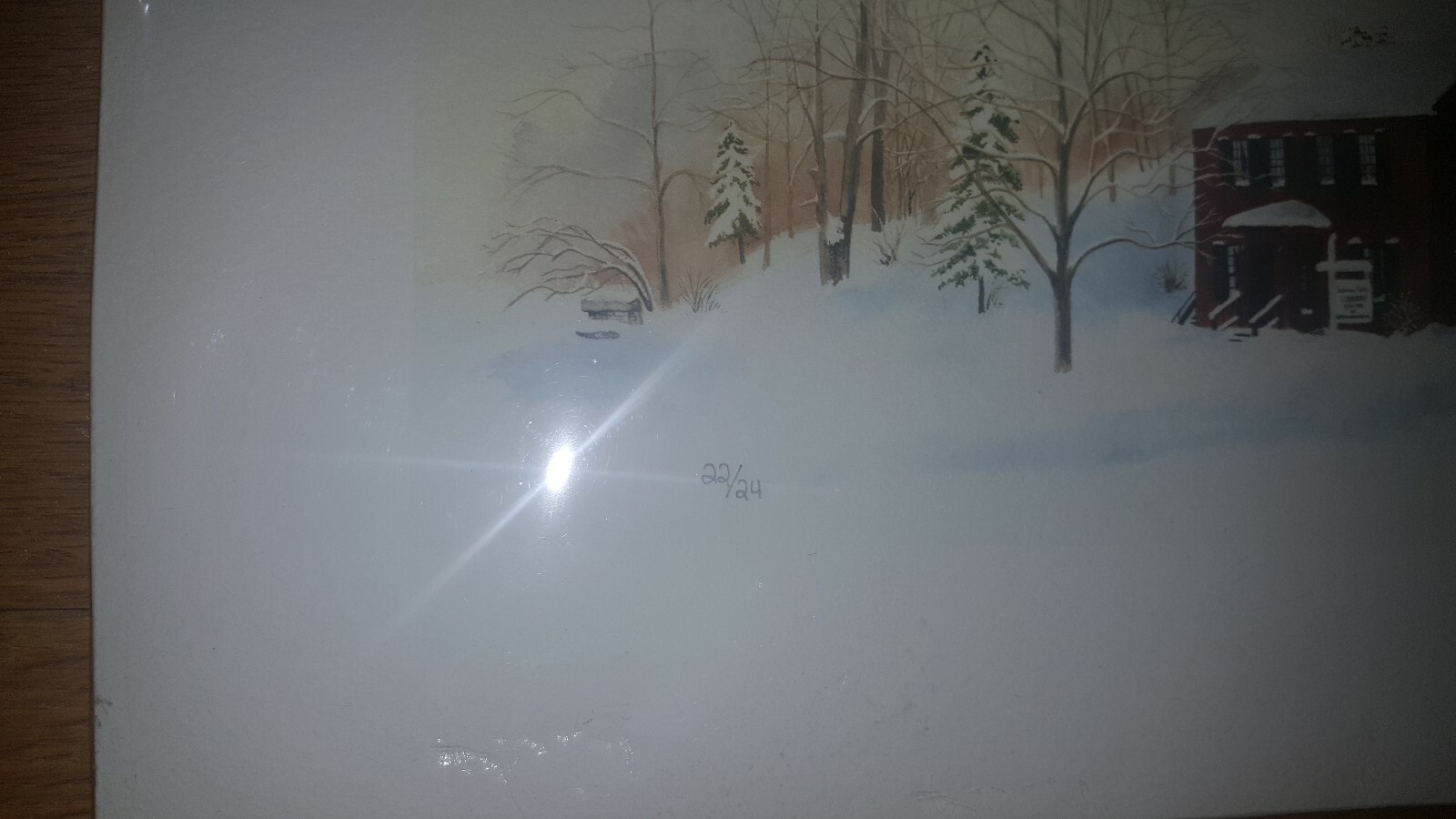 SALMON FALLS LIBRARY HOLLIS MAINE COLOR PRINT SIGNED & NUMBERED BONITA