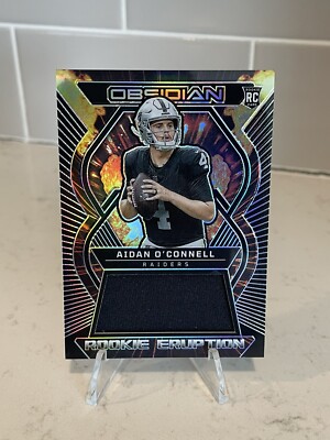 2023 Obsidian Aidan O'Connell RC #REM-AOC Rookie Eruption /199 Las Vegas Raiders