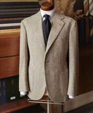 Men Houndstooth Checkered Blazer Business Leisure Party Prom Tuxedo Groom Suit