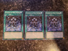 3X Fortissimo the Mobile Fortress EXVC-EN049 - Yugioh Yu Gi Oh! 3 Playset 1st Ed