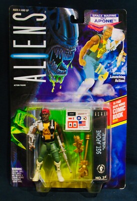 ALIENS~Space Marine Apone~1992 Action Figure w/Grenade Launcher-Unopened-KENNER 