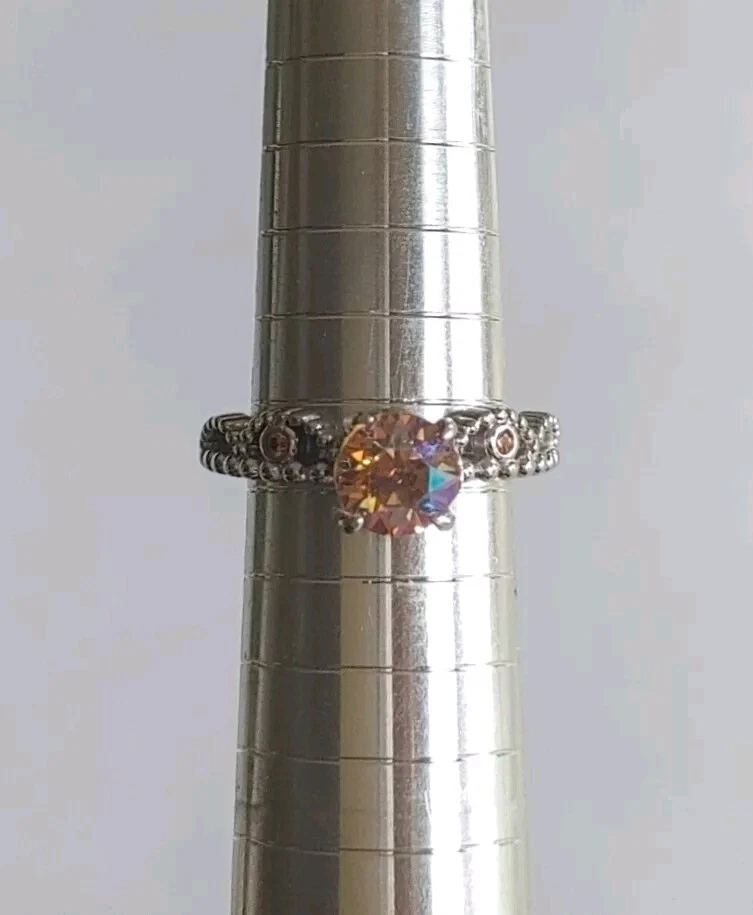 Anillo Wanderlust Topacio Naranja Joyas Fragantes Talla 6 Foto 2 de 4