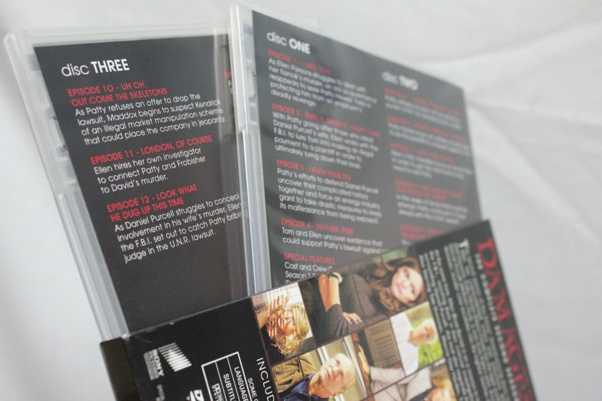 Damages TV Series DVD Seasons 1-4 Box Set [3 NEW] 1Used LOT