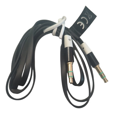 Audio Kabel Klinkenkabel 3,5mm schwarz Klinke Aux Tonübertragungskabel Kopfhörer