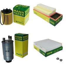 MANN-FILTER Inspektionspaket Filterset für Fiat Doblo Kasten/Kombi 1.3 D