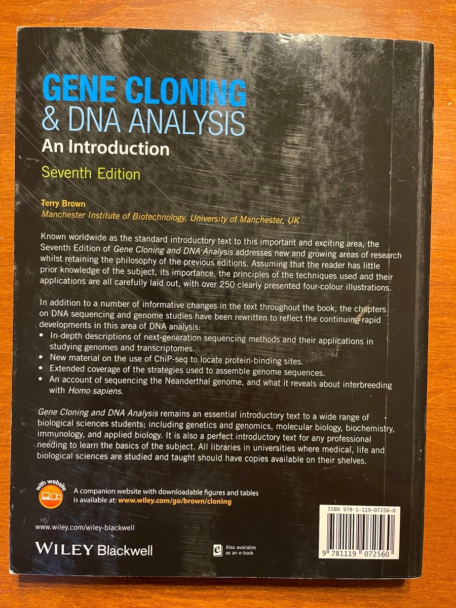 Gene Cloning and DNA Analysis: An Introduction 7th Edition