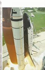 NASA Space Collection The Space Shuttle Discovery and Five Man Crew Lift Off