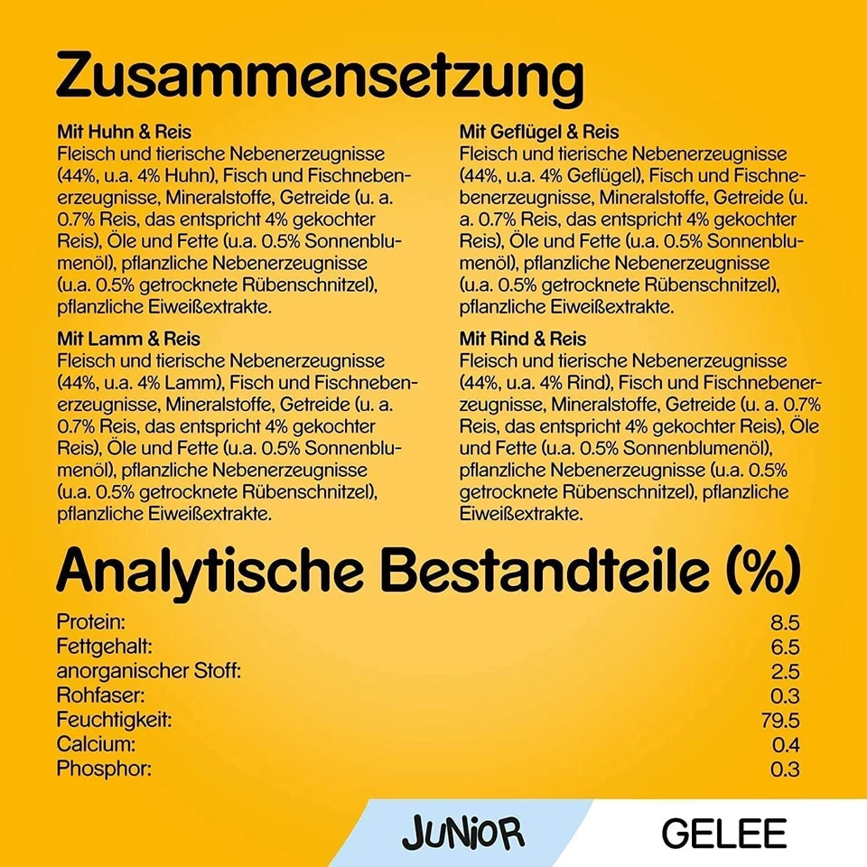 Pedigree Junior Hundenassfutter Vital Protection für Welpen, 48 Portionsbeutel - Bild 4 von 4