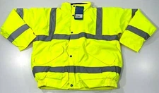 NEW PORTWEST HI-VIS BOMBER JACKET US463 YELLOW XL REGULAR