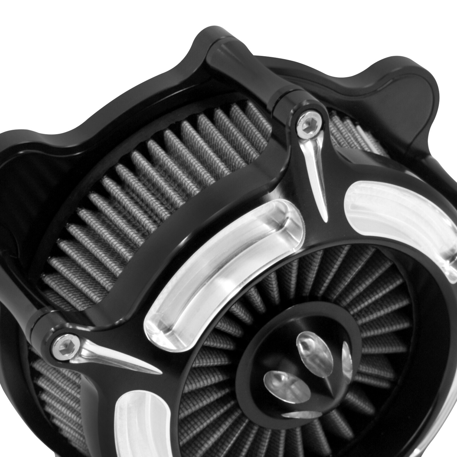 Turbine Spike Air Filter Cleaner For Harley Touring Road Street Glide 2008-2016