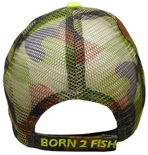 Mütze Kappe Born 2 (to) Fish Forced 2 Work MESH Camouflage Camo bestickt - Bild 5 von 6