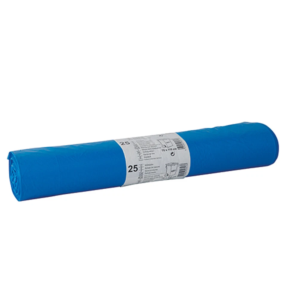 Papstar Sacs À Déchets LDPE 120L Bleu - Photo 1/1