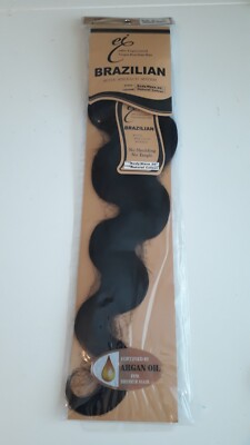 EI BRASILIANISCHES 100 % UNVERARBEITETES REINES HAAR KÖRPERWELLE 20 ZOLL NATÜRLICHE FARBE