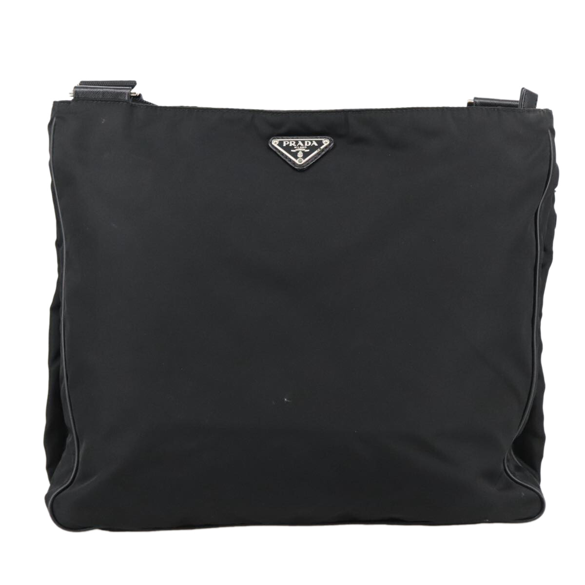 【希少】PRADA 刺繍入り バックジッパー シルク&ウール スカート PRADA Shoulder Bag Nylon Black Silver Auth yk16168 | eBay