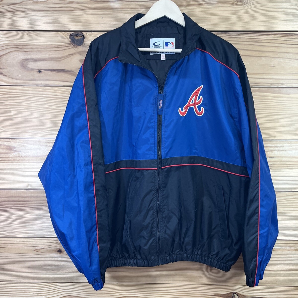 MLB アトランタ・ブレーブス ジャケット XL Atlanta Braves Jacket XL G-III Sports Full Zip Windbreaker