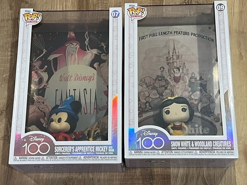Funko Pop Movie Poster Fantasia Snow White Disney Sorcerer Apprentice Mickey Neu