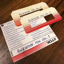 AWESOME MIX VOL 1 Guardians of the Galaxy Prop Replica Cassette Tape Labels
