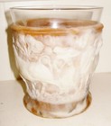 VINTAGE 1960'S INCOLAY STONE FIGURINE VASE CANDLE HOLDER BULL VICTORIAN DESIGN — photo 3