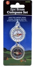 7 Packs Of 2 Pc. Brass Compass