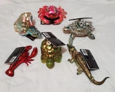 1 Robert Stanley Glass Christmas Ornament: Under Sea Animals Reptiles Fish, Etc.